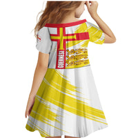 Guernsey Liberation Day Family Matching Mermaid Dress and Hawaiian Shirt Guernesi Three Lion - Wonder Print Shop