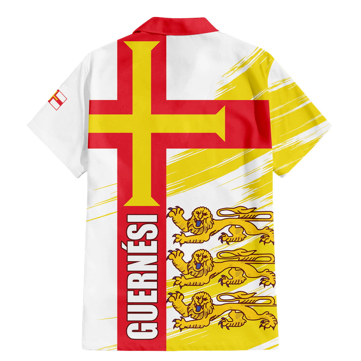 Guernsey Liberation Day Family Matching Mermaid Dress and Hawaiian Shirt Guernesi Three Lion - Wonder Print Shop