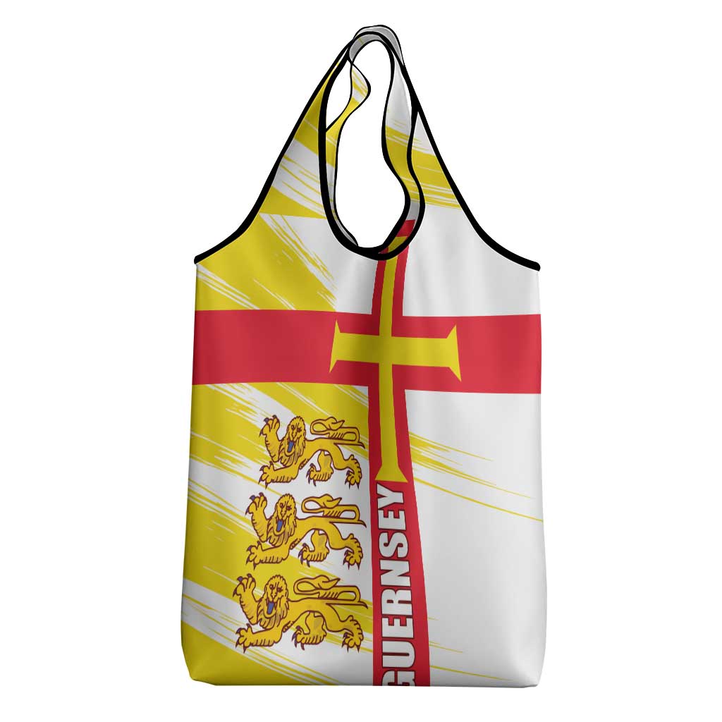 Guernsey Liberation Day Grocery Bag Guernesi Three Lion
