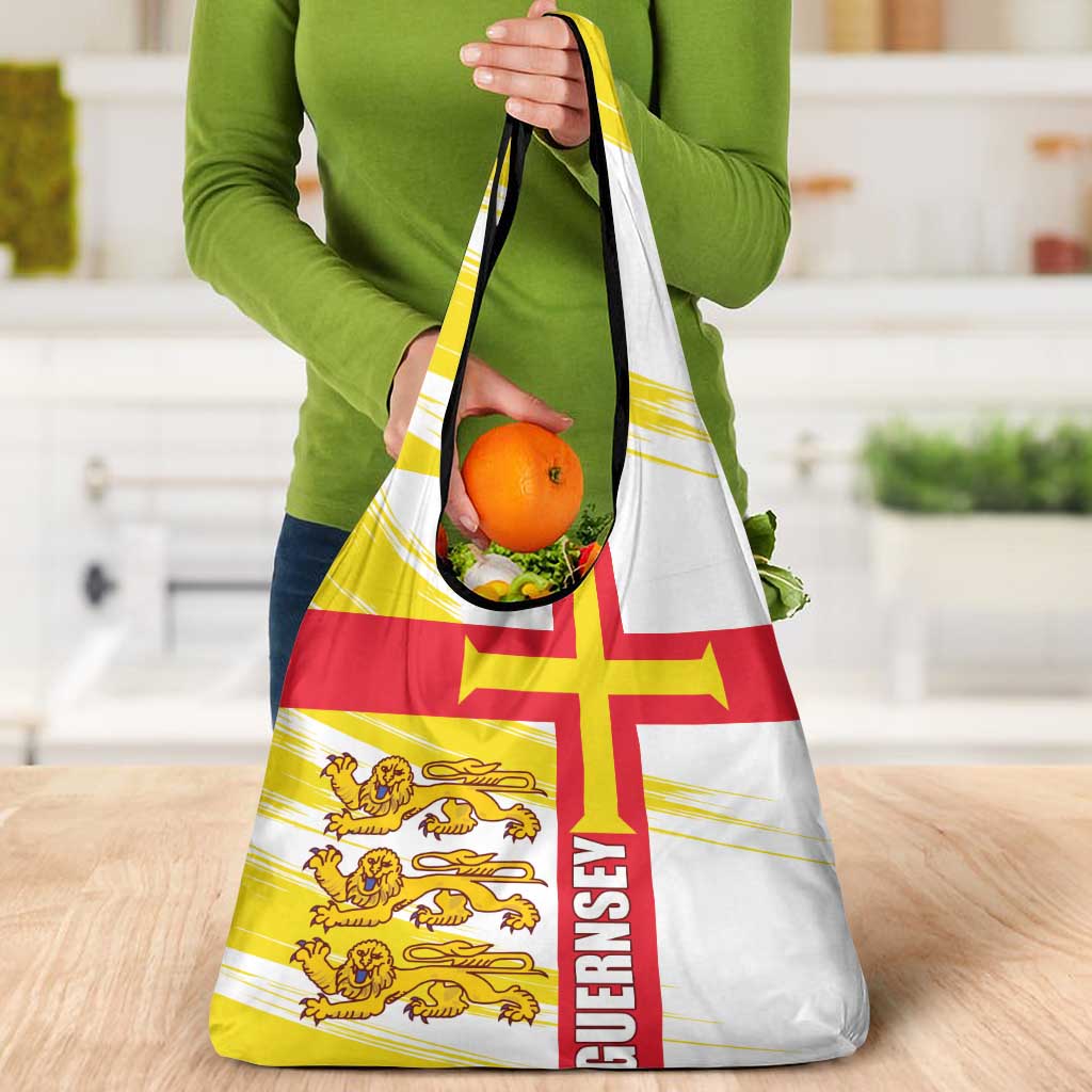 Guernsey Liberation Day Grocery Bag Guernesi Three Lion