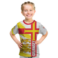 Guernsey Liberation Day Kid T Shirt Guernesi Three Lion - Wonder Print Shop