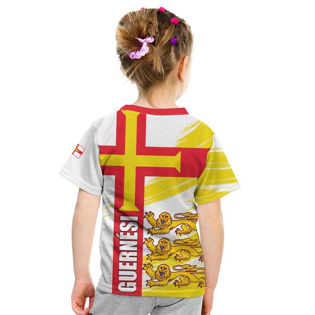Guernsey Liberation Day Kid T Shirt Guernesi Three Lion - Wonder Print Shop