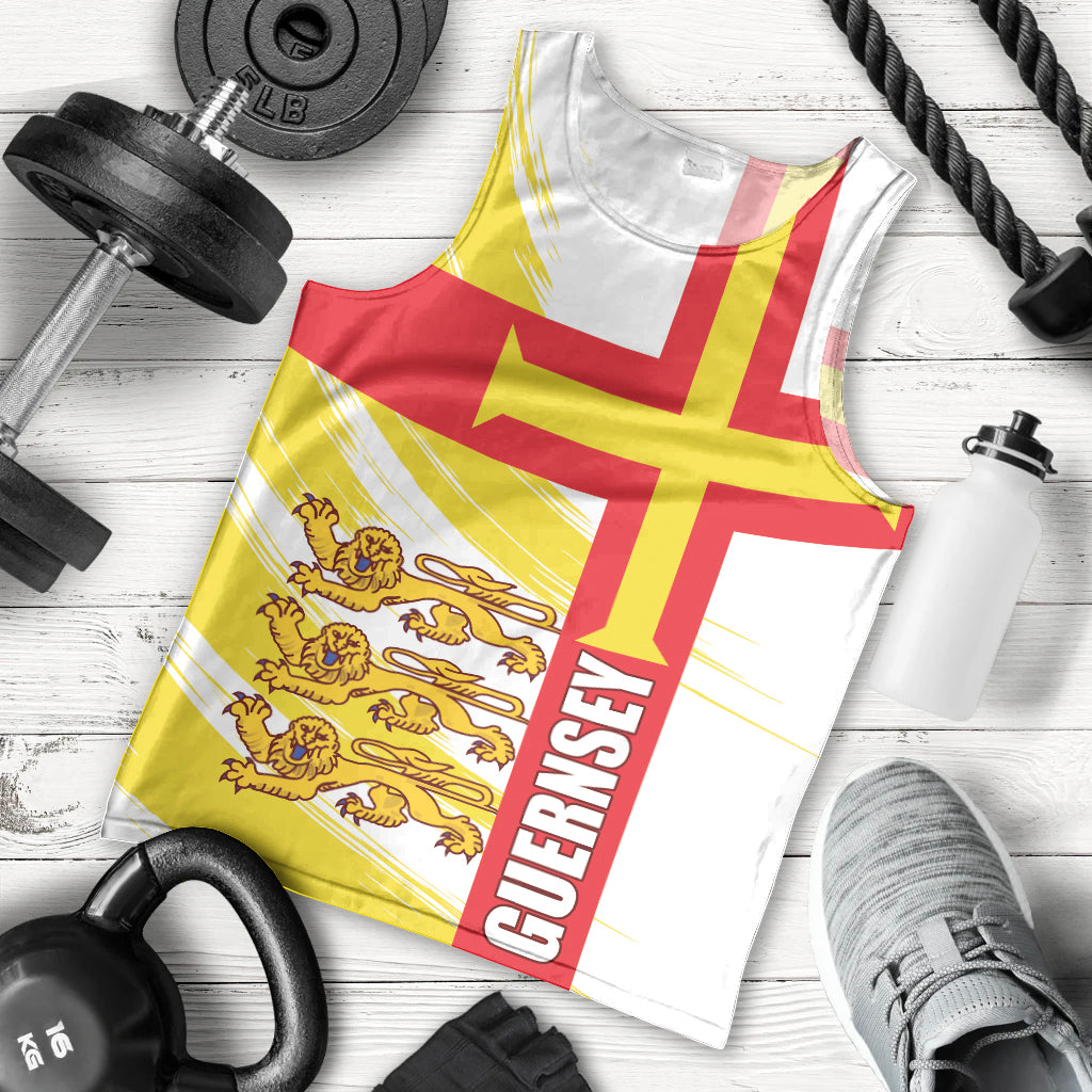 Guernsey Liberation Day Men Tank Top Guernesi Three Lion - Wonder Print Shop