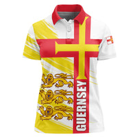 Guernsey Liberation Day Women Polo Shirt Guernesi Three Lion - Wonder Print Shop