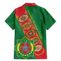 Turkmenistan Flag Day Family Matching Mermaid Dress and Hawaiian Shirt Turkmenistan Bitaraplygyn watanydyr - Wonder Print Shop