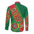 Turkmenistan Flag Day Long Sleeve Button Shirt Turkmenistan Bitaraplygyn watanydyr LT01