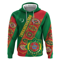 Turkmenistan Flag Day Zip Hoodie Turkmenistan Bitaraplygyn watanydyr - Wonder Print Shop