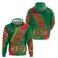 Turkmenistan Flag Day Zip Hoodie Turkmenistan Bitaraplygyn watanydyr - Wonder Print Shop