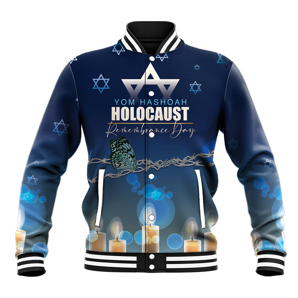 Yom HaShoah 2024 Baseball Jacket Holocaust Remembrance Day - Wonder Print Shop