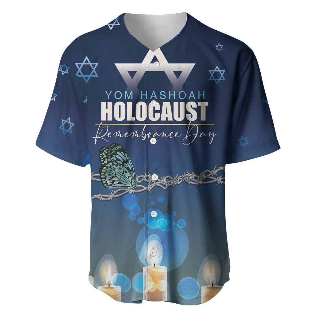 Yom HaShoah 2024 Baseball Jersey Holocaust Remembrance Day - Wonder Print Shop