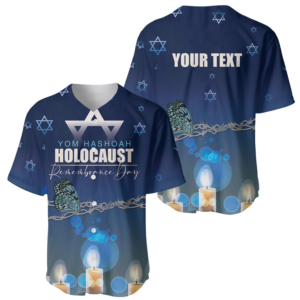 Yom HaShoah 2024 Baseball Jersey Holocaust Remembrance Day - Wonder Print Shop