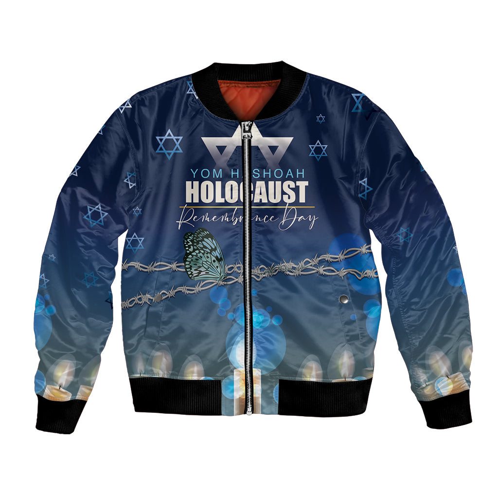 Yom HaShoah 2024 Bomber Jacket Holocaust Remembrance Day - Wonder Print Shop
