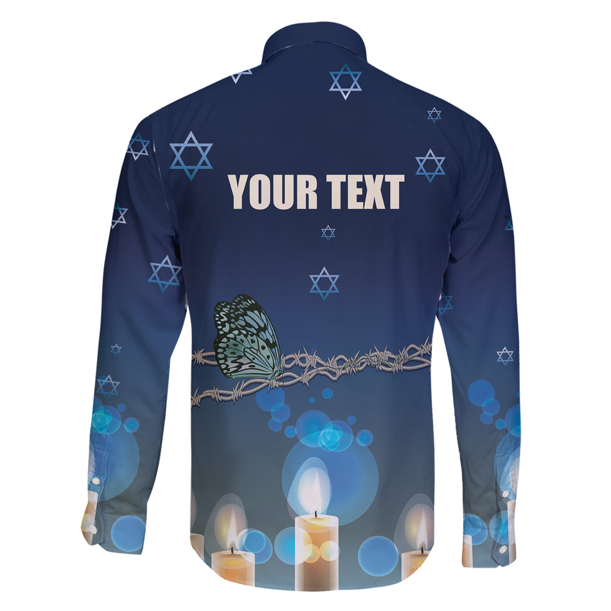 Yom HaShoah 2024 Family Matching Off Shoulder Maxi Dress and Hawaiian Shirt Holocaust Remembrance Day - Wonder Print Shop