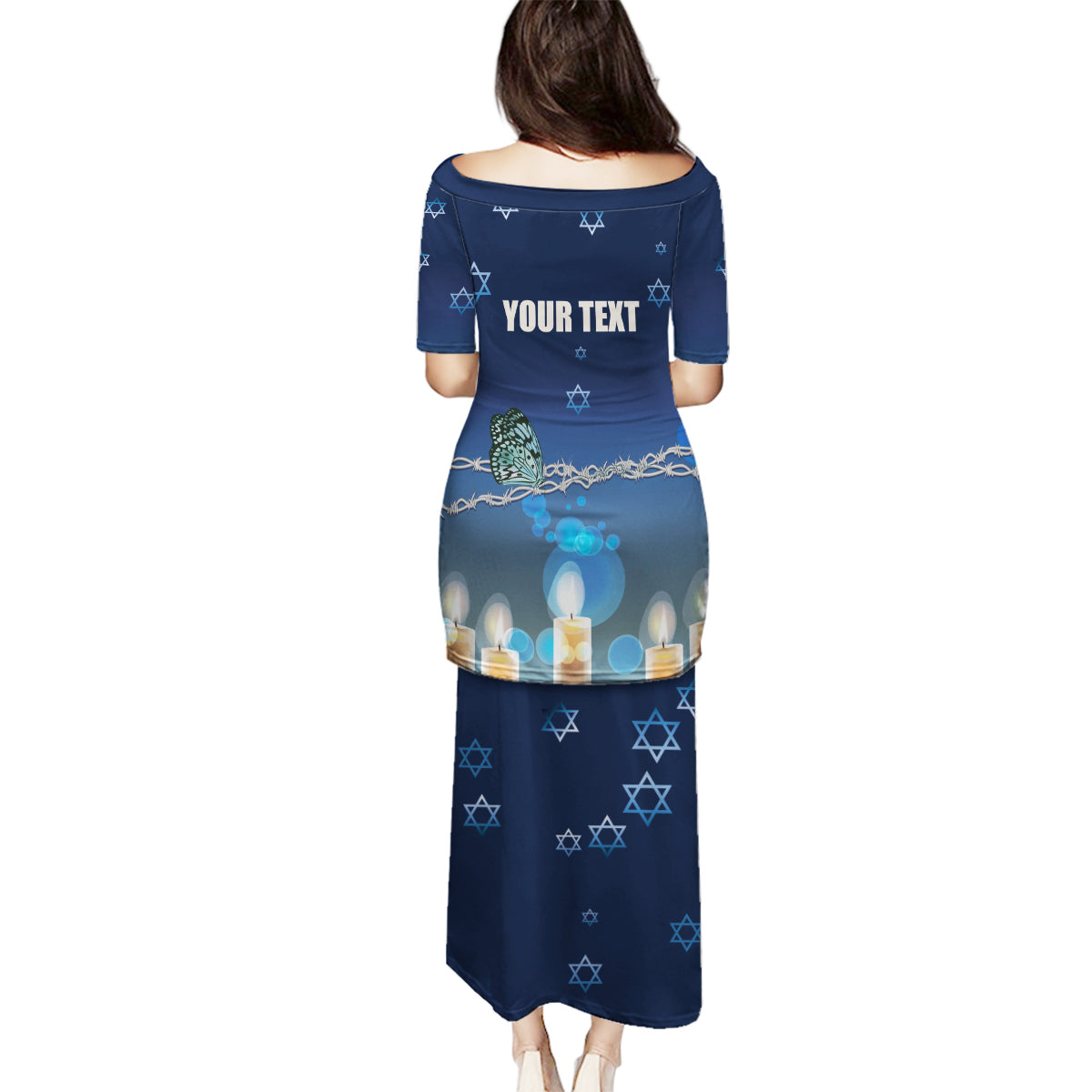 Yom HaShoah 2024 Family Matching Puletasi and Hawaiian Shirt Holocaust Remembrance Day - Wonder Print Shop
