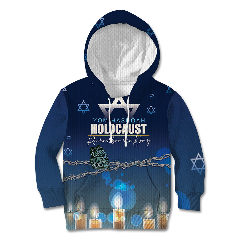 Yom HaShoah 2024 Kid Hoodie Holocaust Remembrance Day - Wonder Print Shop