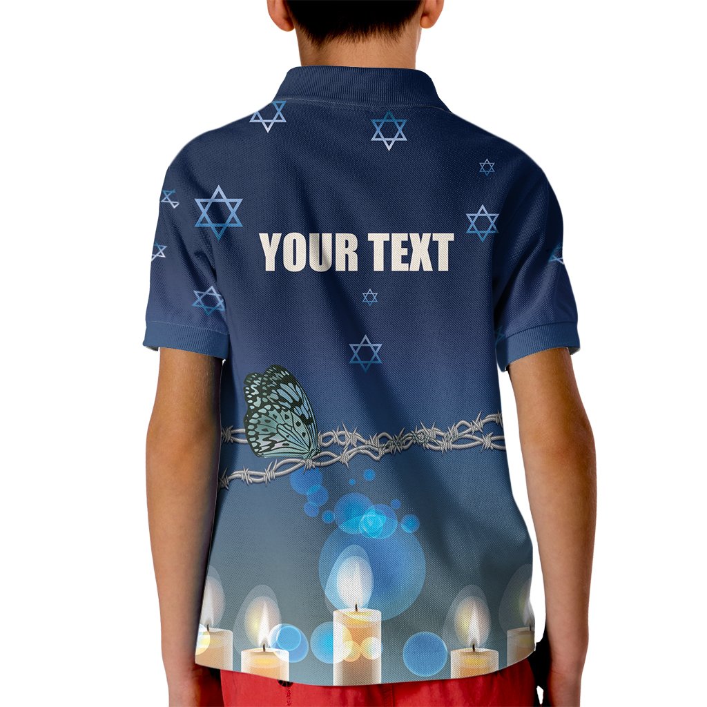 Yom HaShoah 2024 Kid Polo Shirt Holocaust Remembrance Day - Wonder Print Shop