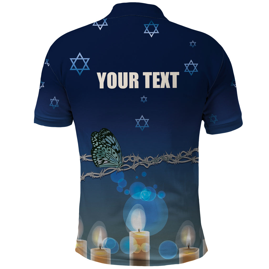 Yom HaShoah 2024 Polo Shirt Holocaust Remembrance Day - Wonder Print Shop