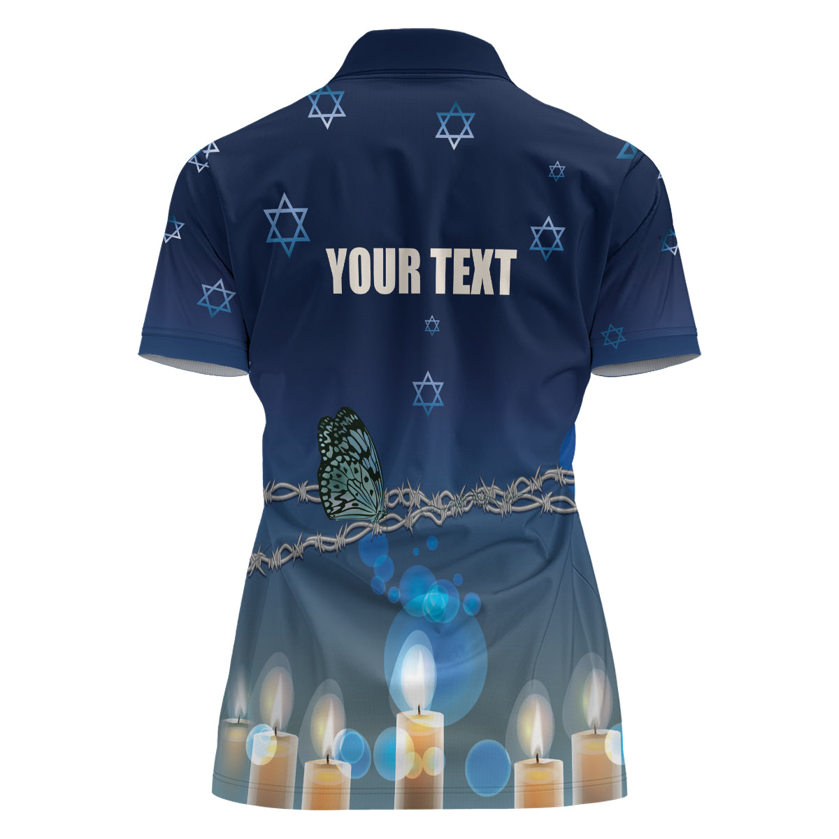 Yom HaShoah 2024 Women Polo Shirt Holocaust Remembrance Day - Wonder Print Shop