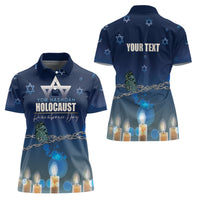 Yom HaShoah 2024 Women Polo Shirt Holocaust Remembrance Day - Wonder Print Shop