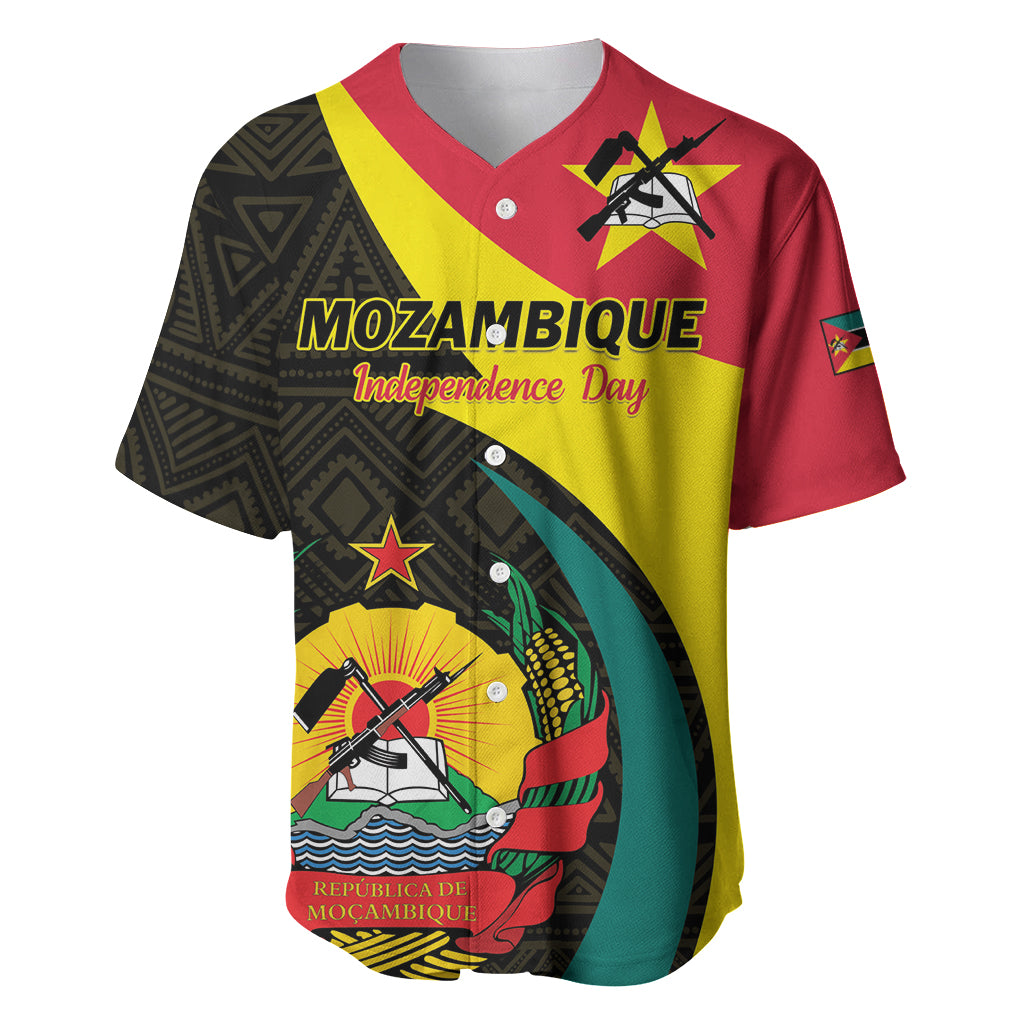 Mozambique Independence Day Baseball Jersey Muzambhiki 1975 Anniversary - Wonder Print Shop