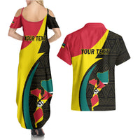 Mozambique Independence Day Couples Matching Summer Maxi Dress and Hawaiian Shirt Muzambhiki 1975 Anniversary - Wonder Print Shop