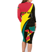 Mozambique Independence Day Family Matching Long Sleeve Bodycon Dress and Hawaiian Shirt Muzambhiki 1975 Anniversary - Wonder Print Shop