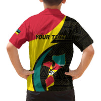 Mozambique Independence Day Family Matching Short Sleeve Bodycon Dress and Hawaiian Shirt Muzambhiki 1975 Anniversary - Wonder Print Shop