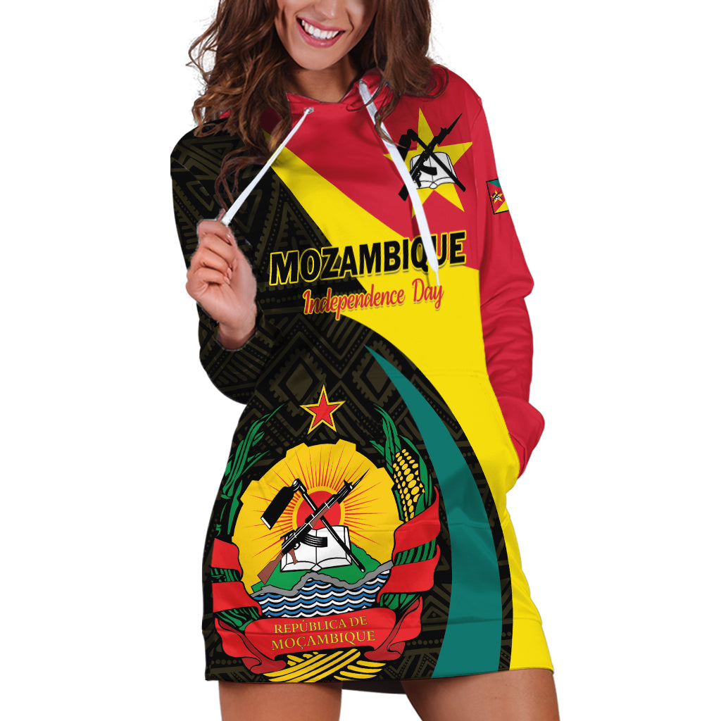 Mozambique Independence Day Hoodie Dress Muzambhiki 1975 Anniversary - Wonder Print Shop