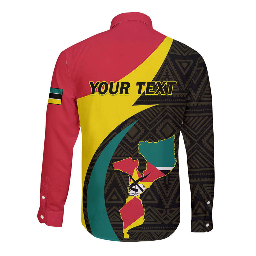 Mozambique Independence Day Long Sleeve Button Shirt Muzambhiki 1975 Anniversary - Wonder Print Shop