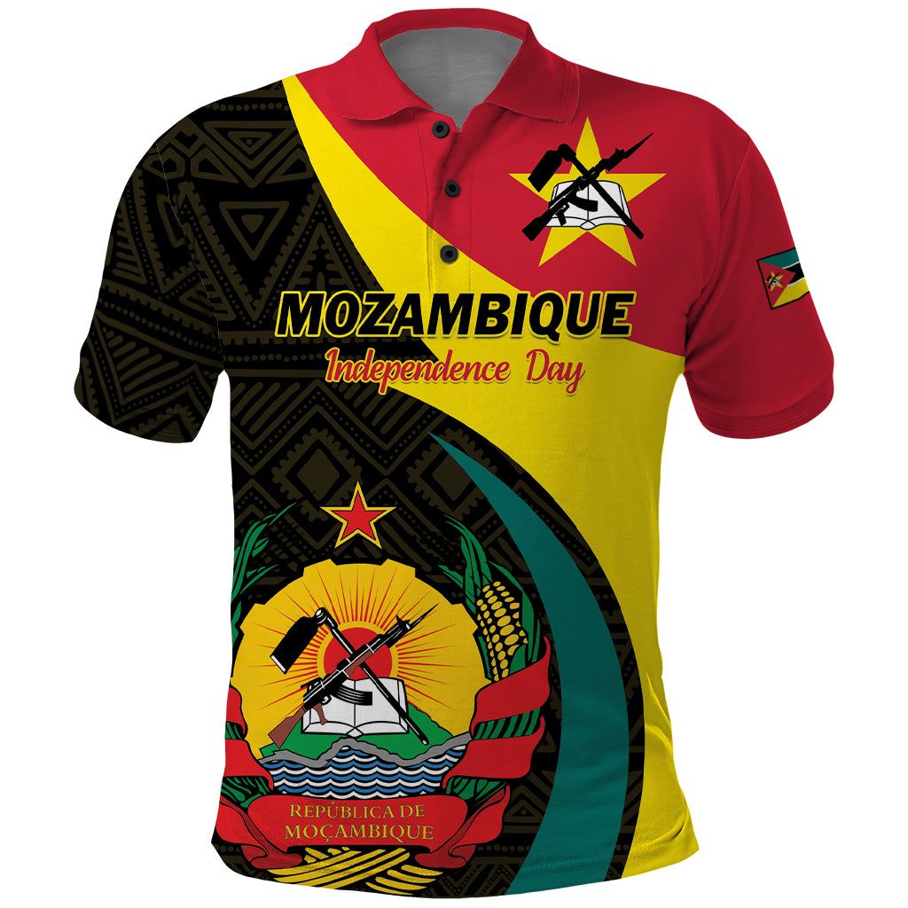 Mozambique Independence Day Polo Shirt Muzambhiki 1975 Anniversary