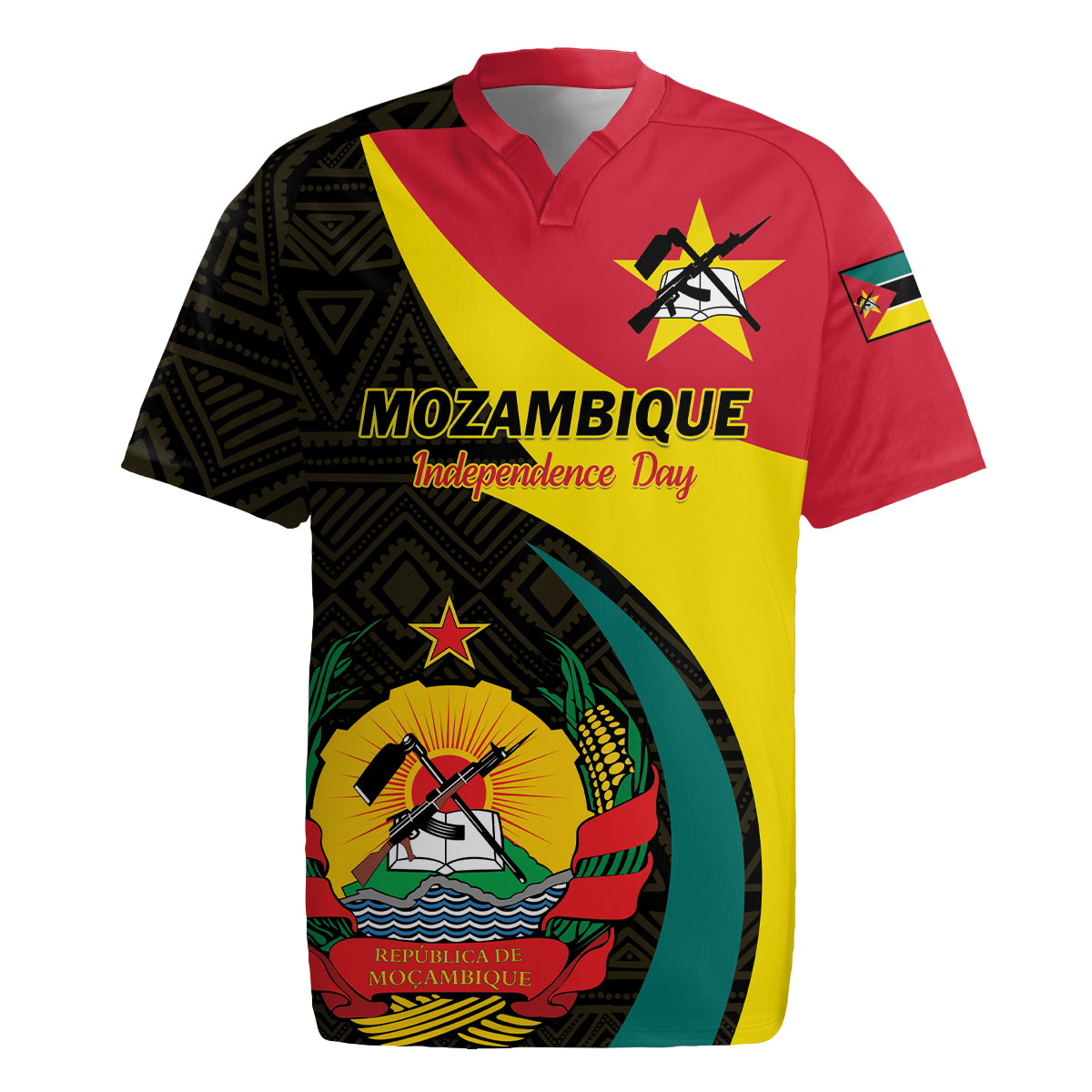 Mozambique Independence Day Rugby Jersey Muzambhiki 1975 Anniversary