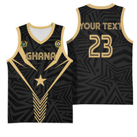 Custom Football 2026 Ghana Basketball Jersey Black Stars Rise