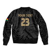 Custom Football 2026 Ghana Bomber Jacket Black Stars Rise
