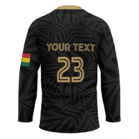 Custom Football 2026 Ghana Hockey Jersey Black Stars Rise