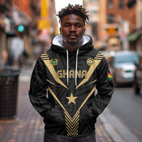 Custom Football 2026 Ghana Hoodie Black Stars Rise
