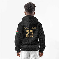 Custom Football 2026 Ghana Kid Hoodie Black Stars Rise