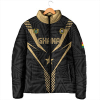 Custom Football 2026 Ghana Padded Jacket Black Stars Rise