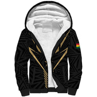 Custom Football 2026 Ghana Sherpa Hoodie Black Stars Rise