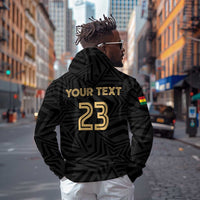 Custom Football 2026 Ghana Zip Hoodie Black Stars Rise