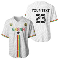 Custom Football 2026 Ghana Baseball Jersey Black Stars Go Glory