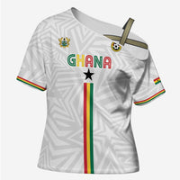 Custom Football 2026 Ghana Cross Shoulder Shirt Black Stars Go Glory