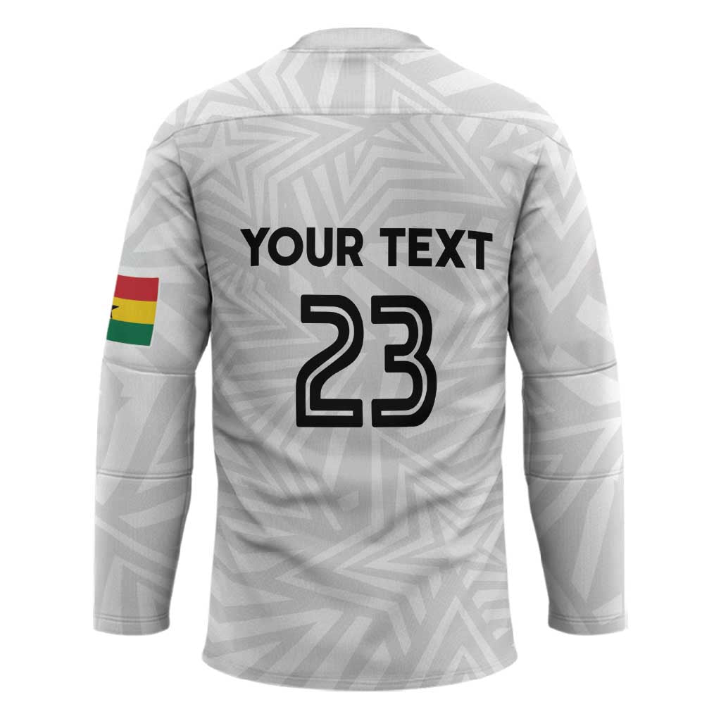 Custom Football 2026 Ghana Hockey Jersey Black Stars Go Glory