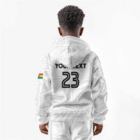 Custom Football 2026 Ghana Kid Hoodie Black Stars Go Glory