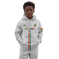 Custom Football 2026 Ghana Kid Hoodie Black Stars Go Glory