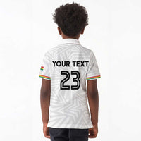 Custom Football 2026 Ghana Kid Polo Shirt Black Stars Go Glory