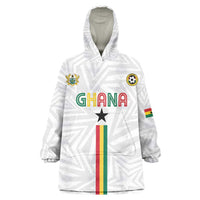 Custom Football 2026 Ghana Kid Wearable Blanket Hoodie Black Stars Go Glory