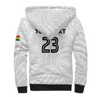 Custom Football 2026 Ghana Sherpa Hoodie Black Stars Go Glory