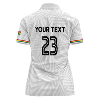 Custom Football 2026 Ghana Women Polo Shirt Black Stars Go Glory