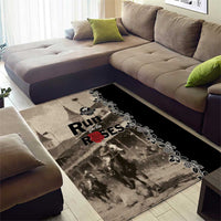 Kentucky Run For The Rose Area Rug Beige Rose Floral