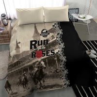 Kentucky Run For The Rose Bedding Set Beige Rose Floral